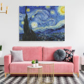 Van Gogh, Starry Nigh Canvas Afdruk (Insitu (Woonkamer))