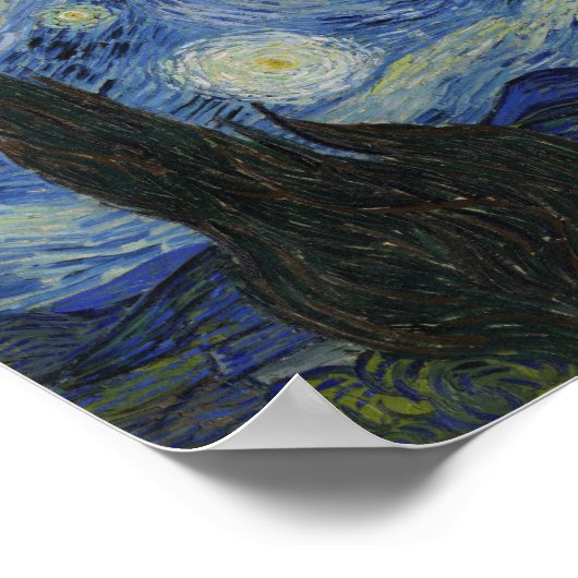 Van Gogh, Starry Nigh, classic painting Poster (Hoek)