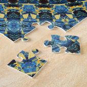 Van Gogh Starry Night Abstract Groovy Boho Mandala Legpuzzel (Zijkant)