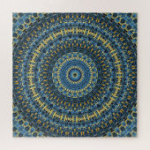 Van Gogh Starry Night Abstract Groovy Boho Mandala Legpuzzel (Horizontaal)
