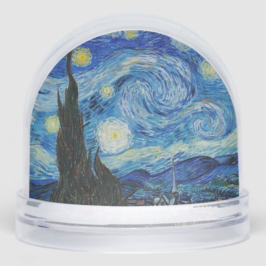 Van Gogh Starry Night Artwork – Christmas Limited  Sneeuwbol (Voorkant)