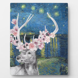 Van Gogh Starry Night en Flower Stag compilatie Fotoplaat