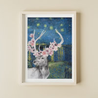 Van Gogh Starry Night en Flower Stag Compilatie