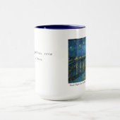 Van Gogh Starry Night Erkentelijkheid Artistiek Op Mok (Midden)