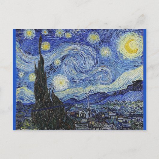 Van Gogh, Starry Night Feestdagenkaart (Voorkant)