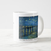 Van Gogh Starry Night Gratitude Artistic Uplifting Grote Koffiekop (Voorkant rechts)