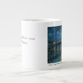 Van Gogh Starry Night Gratitude Artistic Uplifting Grote Koffiekop (Voorkant)