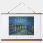 Van Gogh Starry Night Gratitude Artistic Uplifting Hangend Wandkleed (Voorkant)