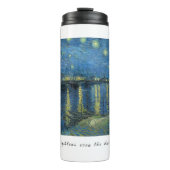 Van Gogh Starry Night Gratitude Artistic Uplifting Thermosbeker (Voorkant)