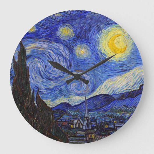 van Gogh , “ Starry Night ” Grote Klok (Voorkant)