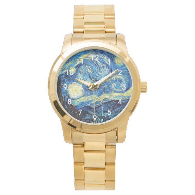 Van Gogh - Starry Night Horloge (Voorkant)