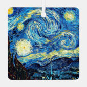 Van Gogh - Starry Night Metalen Ornament (Achterkant)