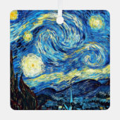 Van Gogh - Starry Night Metalen Ornament (Voorkant)