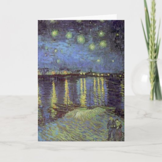 Van Gogh Starry Night Over Rhone Kaart (Voorkant)