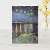 Van Gogh Starry Night Over Rhone Kaart (Gele Bloem)