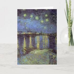 Van Gogh Starry Night Over Rhone Kaart