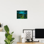 Van Gogh Starry Night Over the Rhône  Poster (Thuiskantoor)