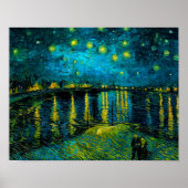 Van Gogh Starry Night Over the Rhône Poster (Voorkant)