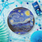Van Gogh , “Starry Night” Papieren Bordje (Feest)