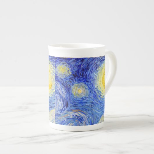 Van Gogh , “Starry Night” Porselein Kop (Voorkant rechts)