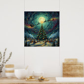 Van Gogh 'Starry Night' Square Giclée - 24x24  Poster (Keuken)