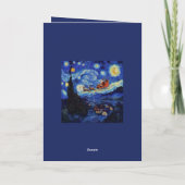 Van Gogh Starry Night St Nicholas In St Remy Kaart (Achterkant)