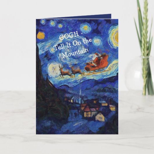 Van Gogh Starry Night St Nicholas In St Remy Kaart (Voorkant)