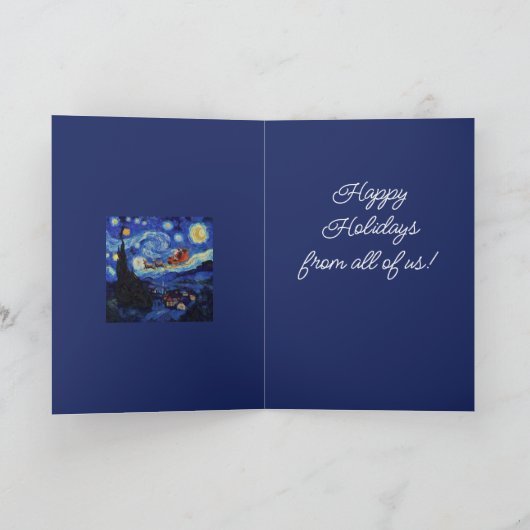 Van Gogh Starry Night St Nicholas In St Remy Kaart (Binnen)