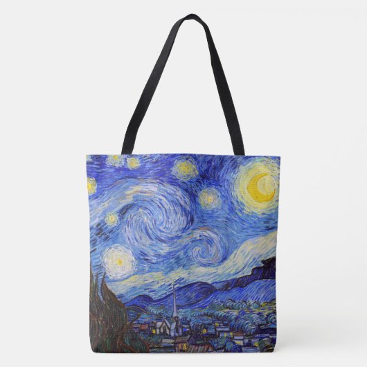 Van Gogh, “ Starry Night ” Tote Bag (Voorkant)