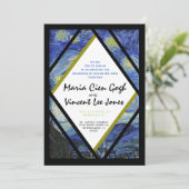 Van Gogh Starry Night Trouwkaart Kaart (Staand voorkant)