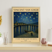 Van Gogh Starry Rhone | Nacht Museum Poster