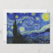 Van gogh starry-uitnodiging kaart (Achterkant)