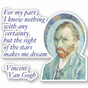 Van Gogh Stars Dream Vinyl Sticker