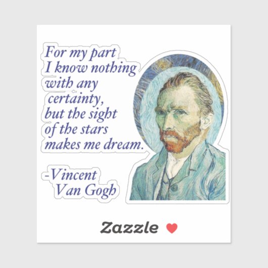 Van Gogh Stars Dream Vinyl Sticker (Vel)