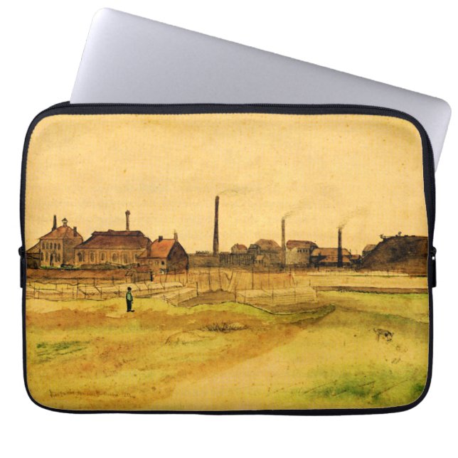 Van Gogh - Steenkoolmijn in de Borinage, Laptop Sleeve (Voorkant)