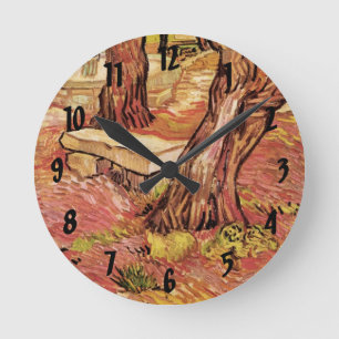 Van Gogh stenen bank in tuin, St Paul Ziekenhuis Ronde Klok