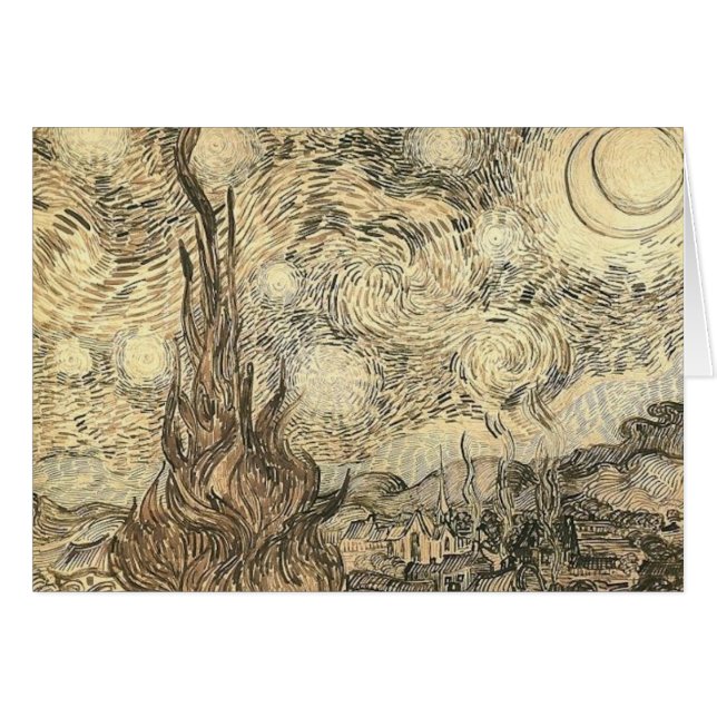 van gogh sternachttekening (Voorkant Horizontaal)
