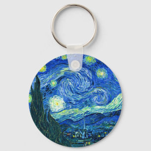 van gogh sterren nacht sleutelhanger