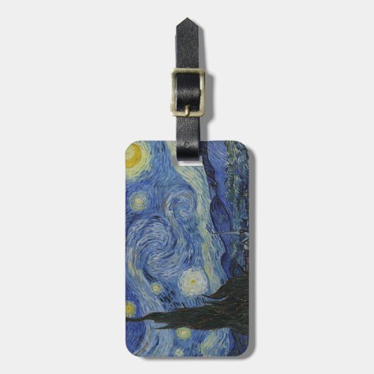 Van Gogh sterrenhemel Bagagelabel (Voorkant verticaal)