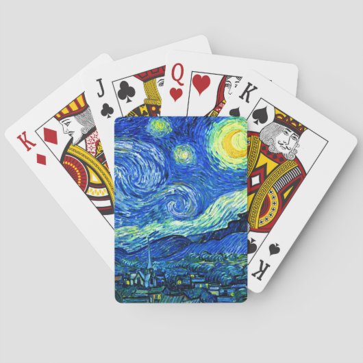 van gogh - sterrenhemel pokerkaarten (Achterkant)