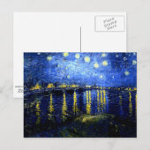 Van Gogh - Sterrennacht aan de Rhône Briefkaart (Voorkant / Achterkant)