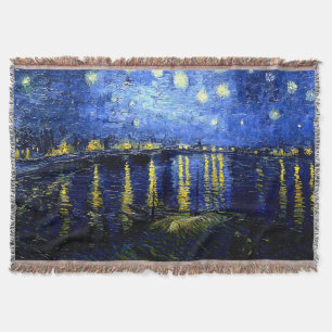 Van Gogh - Sterrennacht aan de Rhône Deken