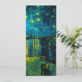 Van Gogh Sterrennacht aan de Rhône Kaart (Staand voorkant)
