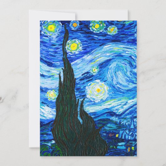 Van Gogh Sterrennacht Aankondiging (Voorkant)