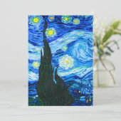 Van Gogh Sterrennacht Aankondiging (Staand voorkant)