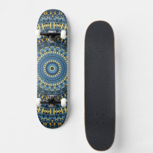Van Gogh Sterrennacht Abstract Groovy Boho Mandala Persoonlijk Skateboard