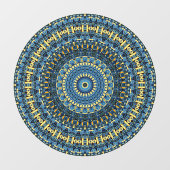 Van Gogh Sterrennacht Abstract Groovy Boho Mandala Raamsticker (Vel)