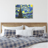 Van Gogh Sterrennacht. Acryl op canvas. Canvas Afdruk (Insitu (Slaapkamer))
