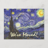 Van Gogh Sterrennacht, adreswijziging Aankondigingskaart (Voorkant)