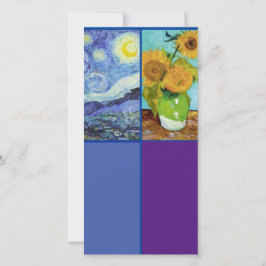 Van Gogh, Sterrennacht, Art Bladwijzer Kaart
